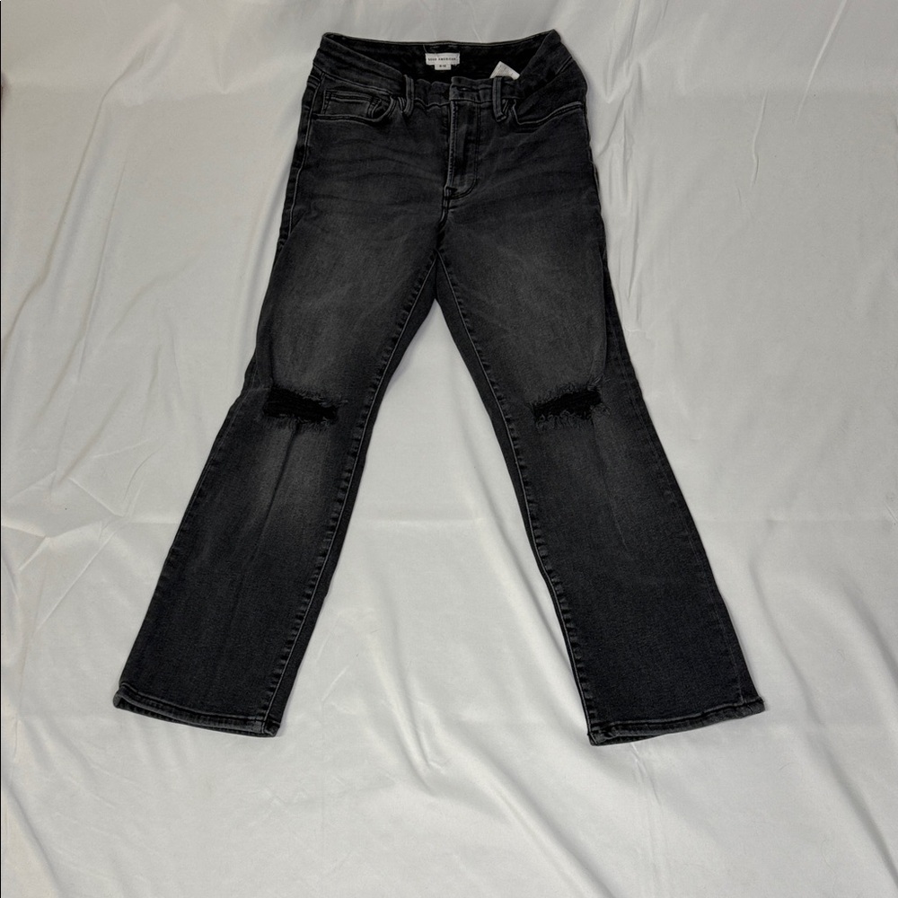 Good American Always Fits Good Legs Straight Jeans